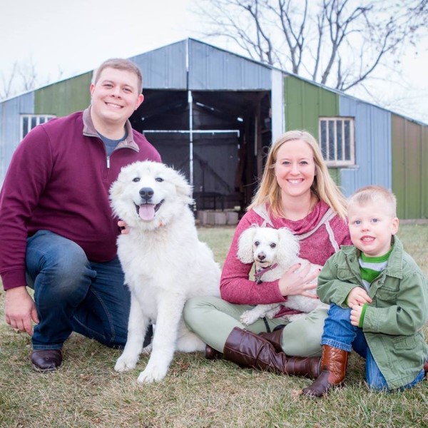 Bents family and dogs. 