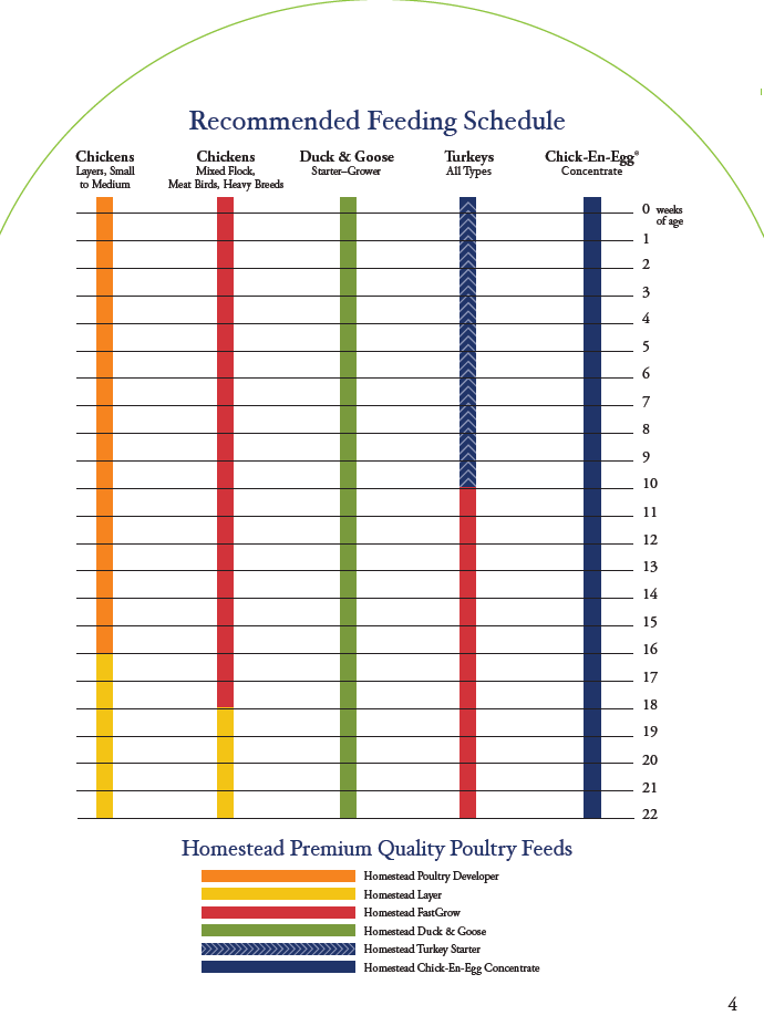 Homestead Feeding Chart